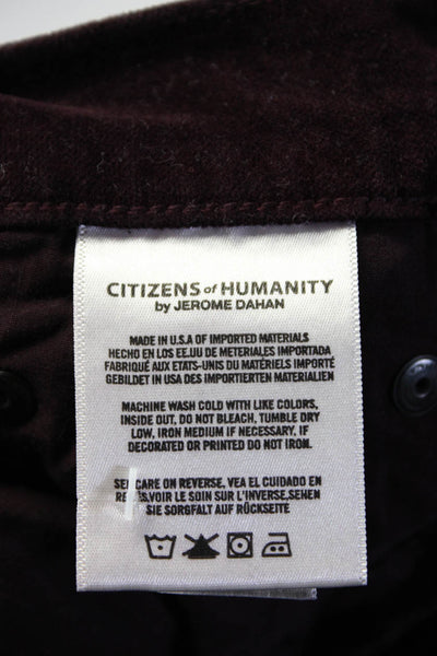 Trave Citizens Of Humanity Womens Straight Leg Velvet Skinny Jeans 27 32 Lot 2
