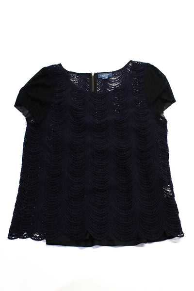 Gryphon New York Becca By Rebecca Virtue Womens Tops Blue Black Size L Lot 2