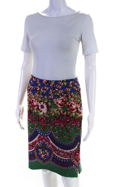 Maeve Anthropologie Women's Floral Print Pencil Skirt Multicolor Size 4
