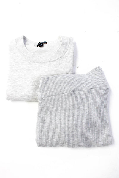 Michael Lauren Minnie Rose Womens Asymmetrical Sweater Top Gray Size S Lot 2