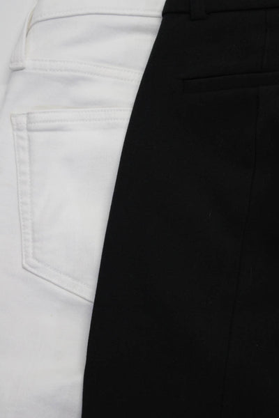 J Crew Womens Denim Bootcut Jeans Dress Pants White Black Size 24 00 Lot 2