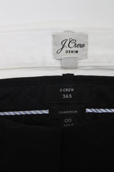 J Crew Womens Denim Bootcut Jeans Dress Pants White Black Size 24 00 Lot 2