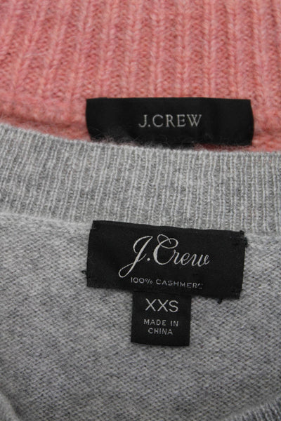 J Crew Womens Long Sleeve Pullover Sweaters Gray Multicolor Size 2XS XS Lot 2