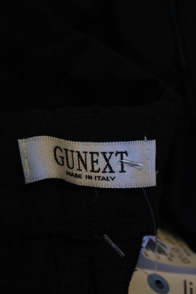 Gunext Women's High Waist Straight Leg Cuff Hem Pant Charcoal Gray Size 6