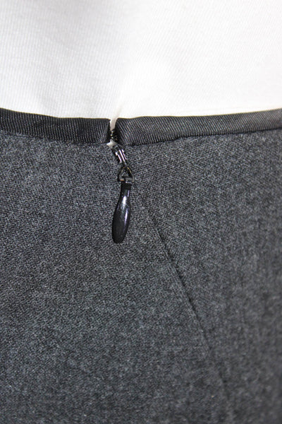 Equipment Women's Zip Unlined Pencil Midi Skirt Gray Size 6