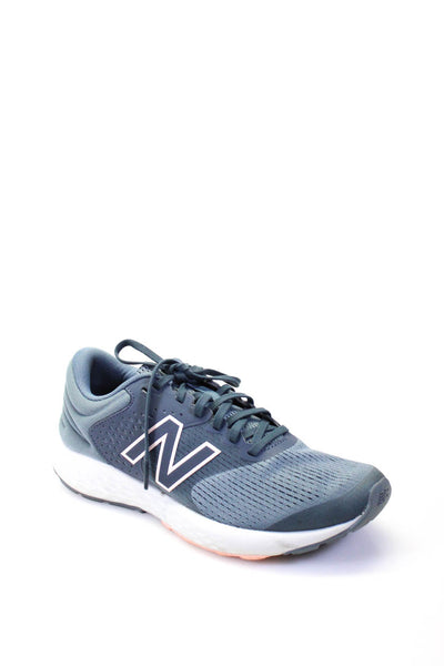 New Balance Womens Lace Up Low Top Athletic Sneakers Blue White Pink Size 9