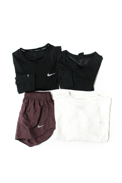 Nike Womens Elastic Active Shorts Tops Purple White Black Size S M XL XXL Lot 4