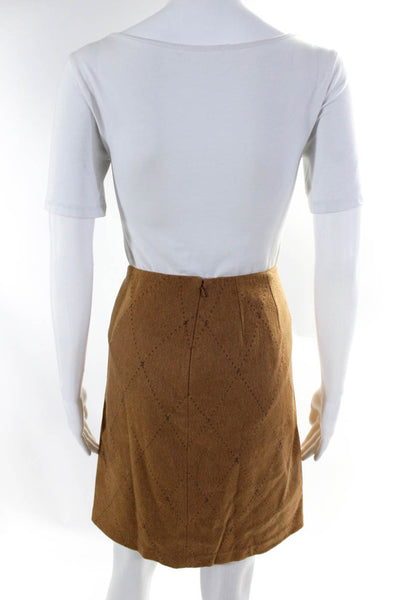 J. Mclaughlin Some Days Lovin Womens Wool Suede Skirt Brown Size 8/L Lot 2