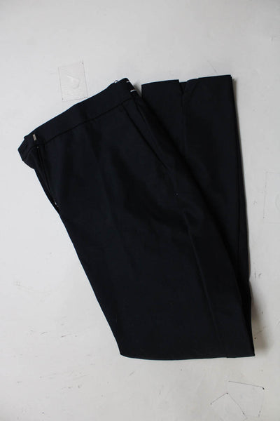 J Crew Zara Womens Pleated Front Slim Straight Pants Gray Navy Size 4 S Lot 3