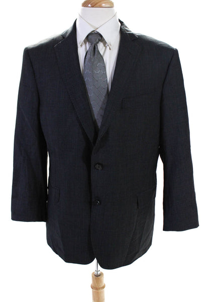 Brooks Brothers Men's Wool Lined Long Sleeve Two-Button Suit Blazer Gray Size 44
