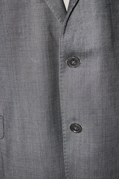 Brooks Brothers Men's Wool Lined Long Sleeve Two-Button Suit Blazer Gray Size 44