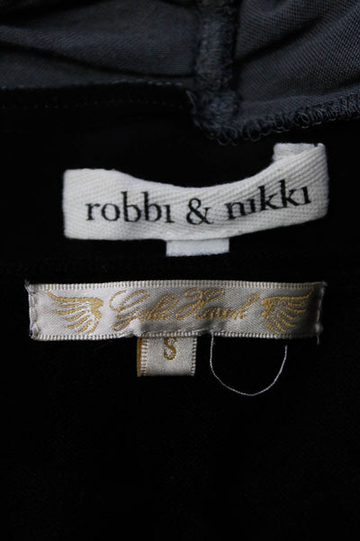 Robbi & Nikki Gold Hawk Womens Blouse Top Gray Size S Lot 2