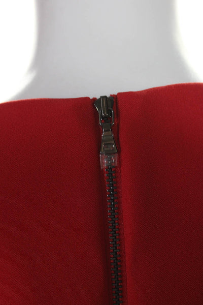 Donna Morgan Zara Womens Lined Short Sleeve Shift Dress Red Blue Size 2 M, Lot 2