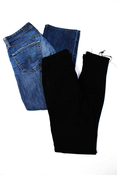 AG Paige Women's Straight Leg Medium Wash Jeans Blue Black Size 30 27, Lot 2
