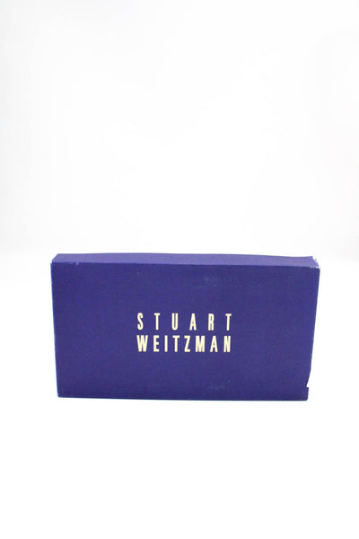 Stuart Weitzman Womens Suede Loafer Pumps Black Size 7.5 Medium