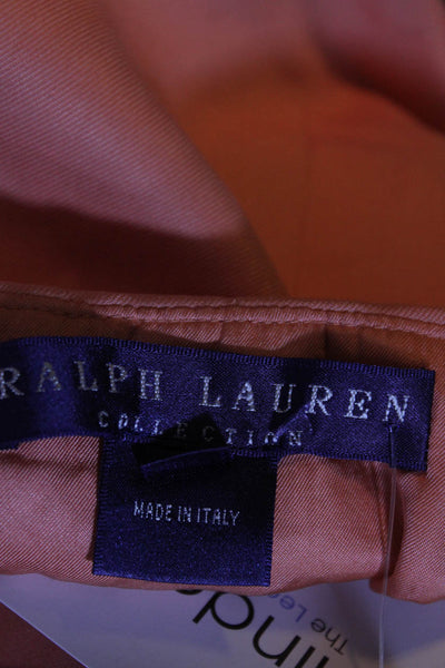 Ralph Lauren Collection Women's Lined Low Rise Mini Ruffle Skater Skirt Pink 4