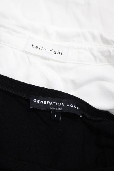 Generation Love Bella Dahl Womens Sweater Shirt Black Size Large Medium Lot 2