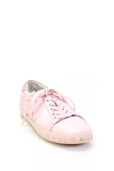 Ash Womens Leather Star Studded Low Top Sneakers Pink Size 40 10