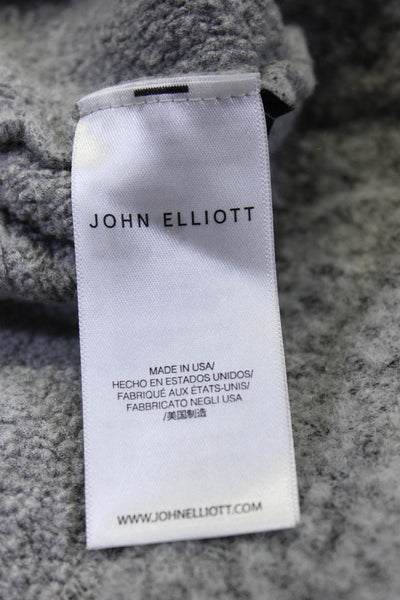 John Elliot Kids Boys Half Zip Mock Neck Long Sleeves Sweat Shirt Gray Size 3