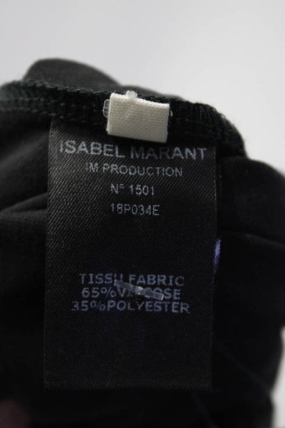 Etoile Isabel Marant  Womens V Neck Sleeveless Ruched Dress Gray Size EUR 36