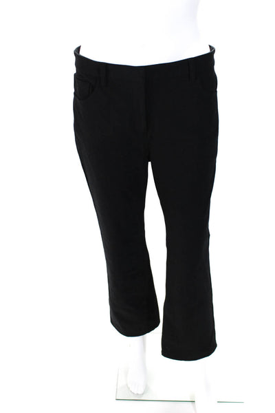 Theory Womens Hook and Bar High Rise Boot Cut Pants Bottoms Black Size 6