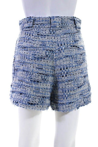 IRO Women's Midrise Pleated Tweed Dress Short Blue Size 36