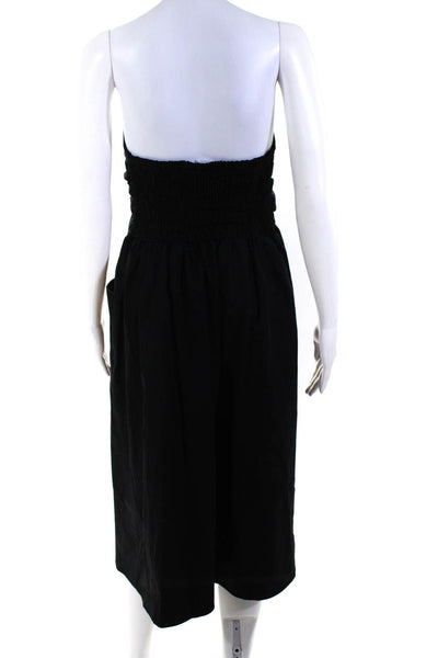 Absence of Colour Womens Sweetheart Neckline Strapless Dress Black Size L