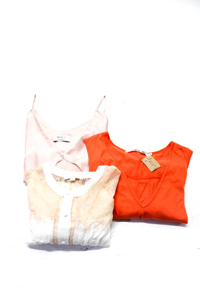 Bailey 44 Ella Moss Michael Stars Womens Blouses Pink White Orange S O/S Lot 3