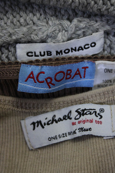 Club Monaco Women's Long Sleeves Open Front Sweater Cardigan Gray Size S Lot 3