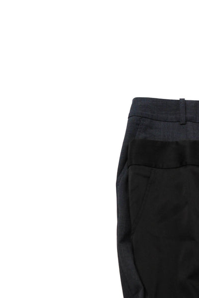 BCBG Max Azria Womens Pleated Flare Satin Dress Pants Black Gray Size 6 Lot 2