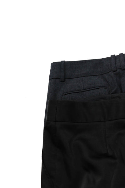 BCBG Max Azria Womens Pleated Flare Satin Dress Pants Black Gray Size 6 Lot 2