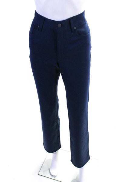 NYDJ Women's Midrise Five Pockets Straight Leg Pant Blue Size 8