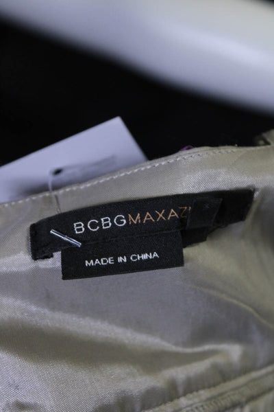 BCBGMAXAZRIA Womens Cotton Spotted Print Mini Empire Waist Dress Tan Size 10