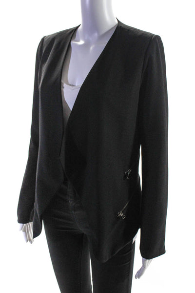 Decker Womens Wrap Suit Jacket Black Size Small