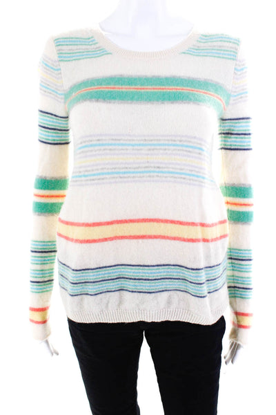 Calypso Women's Long Sleeve Striped Pullover Knit Sweater Multicolor Size M