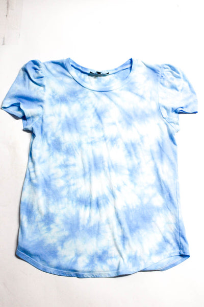 Generation Love Womens Tie Dyed Tee Shirt Faux Peal Tank Top Blue XS Large Lot 2