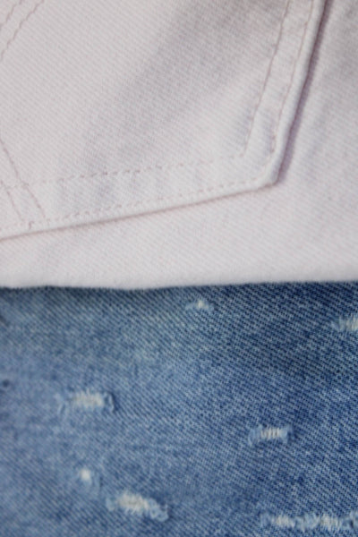 Levi Strauss & Co Carmar Womens Jeans Pink Blue Size 25 Lot 2