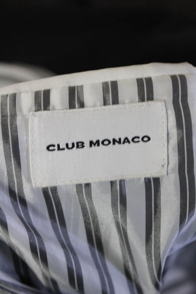 Club Monaco Mens Two Button Blazer Jacket Black Wool Size 36