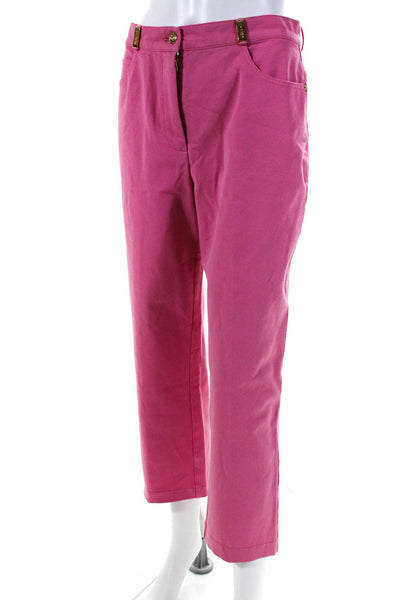 St. John Sport Essentials By Marie Gray Women's Straight Leg Jeans Pink Size 6