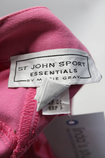St. John Sport Essentials By Marie Gray Women's Straight Leg Jeans Pink Size 6