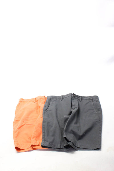 Polo Ralph Lauren Bonobos Mens Cotton Casual Shorts Orange Size 32 33 Lot 2