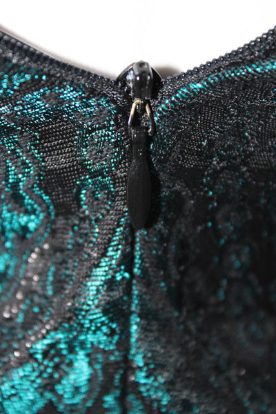 Ruth Womens Green Printed Empire Waist Strapless Zip Back Shift Dress Size 0