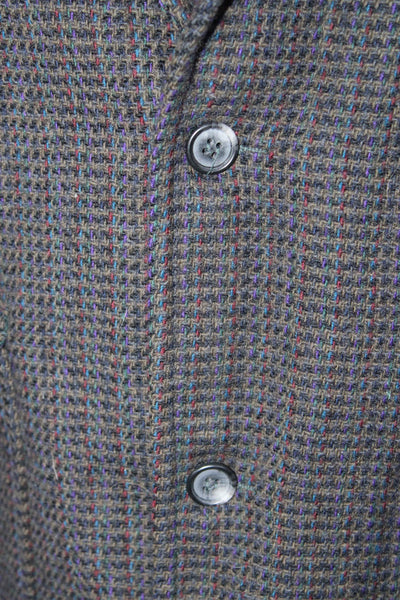 Pendleton Mens Multicolor Texture Wool Three Button Blazer Jacket Size 44
