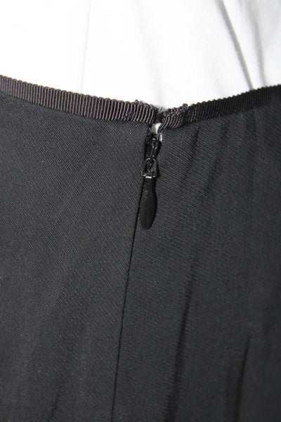 Rag & Bone Women's Round Hem Knee Length Pencil Skirt Black Size 2