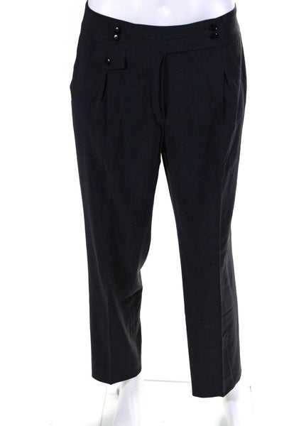 Armani Collezioni Men's Pleated Front Straight Leg Dress Pants Gray Size 12