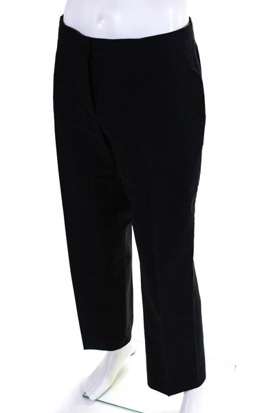 Sonia Rykiel Men's Cotton Straight Leg Dress Pants Black Size 46