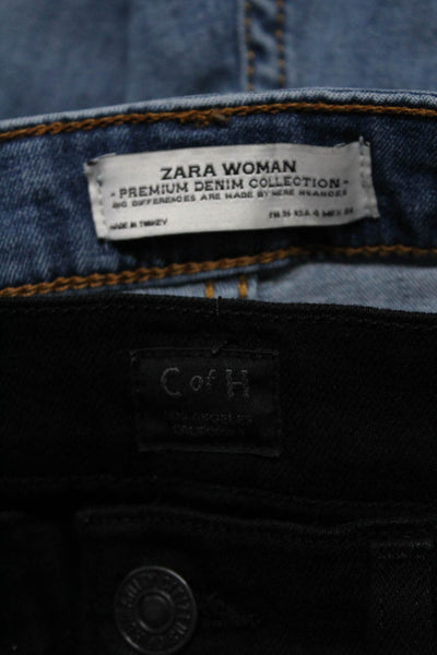 C of H Los Angeles Zara Woman Womens Jeans Black Blue Size 25 4 Lot 2