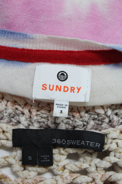 360 Sweater Sundry Womens Sweaters Multi Colored Size Small 3 Lot 2