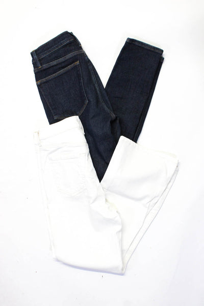 Frame Denim Women's High Rise Denim Jeans Blue White Size 26 27 Lot 2