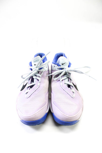 Nike Women's Textured Lace Up Athletic Sneakers Pink Blue Size 6